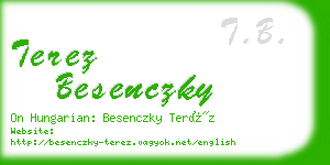 terez besenczky business card